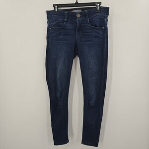 Wit & Wisdom Ab-solution Skinny Jeans Dark Wash Blue Denim Size 4 Stretch